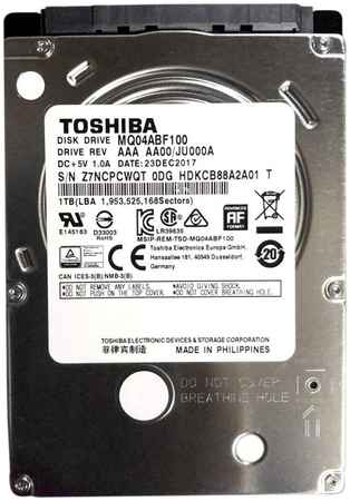 Жесткий диск 1TB SATA 6Gb/s Toshiba (KIOXIA) MQ04ABF100 MQ04 2.5″ 5400rpm 128MB 969555045