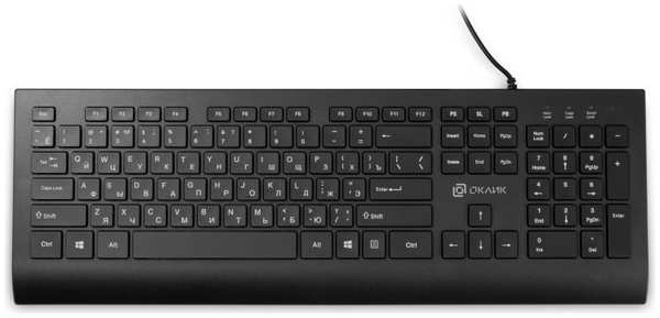 Клавиатура Oklick 155M 1678057 черная USB slim 969555287