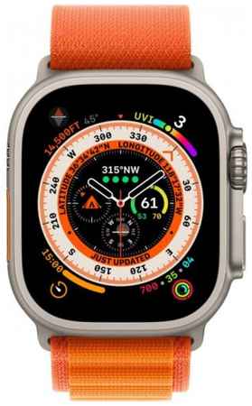 Часы Apple Watch Ultra 49mm MQEU3LL/A M Titan Case/Orange Alpine Loop 969556600