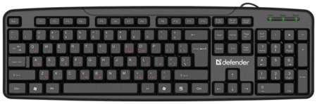 Клавиатура Defender Astra HB-588 черная, 104 кл, USB 1.8м 45588