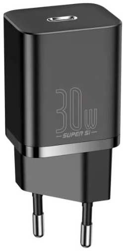 Зарядное устройство сетевое Baseus CCSUP-J01 Super Si Pro Quick Charger USB-C, 30W Black 969563282