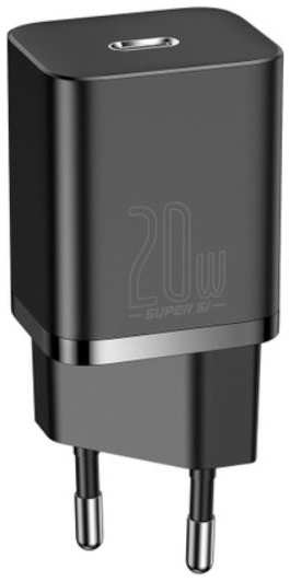 Зарядное устройство сетевое Baseus CCSUP-B01 Super Si Quick Charger USB-C 20W Black 969563283