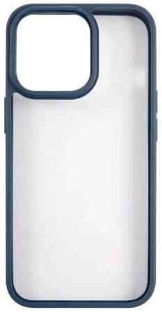 Чехол Usams US-BH770 УТ000028121 пластиковый, прозрачный для iPhone 13 Pro, с цветным силиконовым краем, синий (IP13PPJX03) 969566261