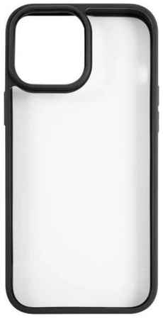 Чехол Usams US-BH771 УТ000028122 пластиковый, прозрачный для iPhone 13 Pro Max, с цветным силиконовым краем, черный (IP13PMJX01) 969566263