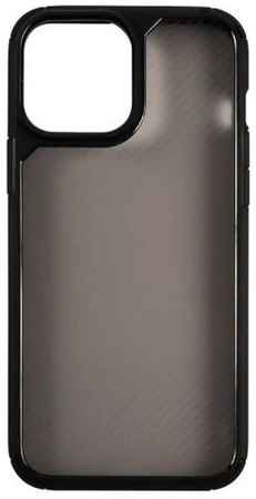 Чехол Usams US-BH775 УТ000028128 пластиковый, Carbon Design для iPhone 13 Pro Max, противоударная, матовый черный (IP13PMKJ01) 969566264