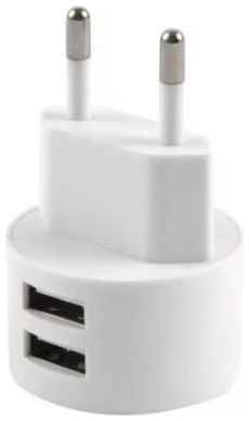 Зарядное устройство сетевое Usams Send-Tu Series Set УТ000024952 2*USB+кабель Lightning U35, белое (XTXLOGT1804) 969566650