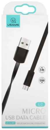 Кабель интерфейсный Usams U2 УТ000019987 USB/micro USB, плоский, черный (SJ201MIC01) 969566713