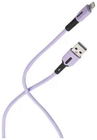 Кабель интерфейсный Usams SJ431 УТ000021047 USB/Lightning с индикатором, 1м, силиконовый, фиолетовый (SJ431USB04) 969566729