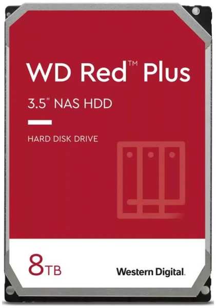 Жесткий диск 8TB SATA 6Gb/s Western Digital WD80EFZZ 128MB RED PLUS 969567378