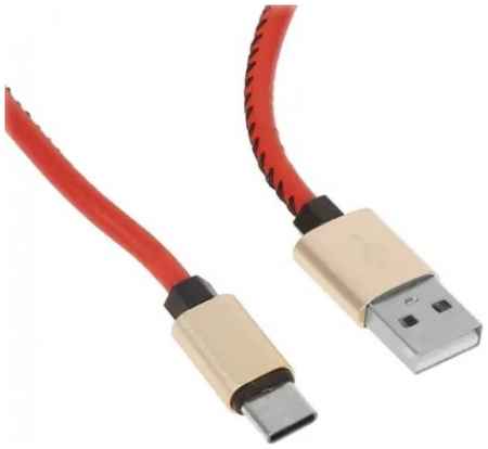 Кабель интерфейсный mObility УТ000023427 брелок, USB/Type-C, 25 см, красный 969568603