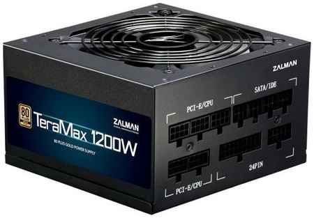 Блок питания ATX Zalman TeraMax ZM1200-TMX 1200W, ATX, APFC, 120mm fan, 80+ , full modular, Retail