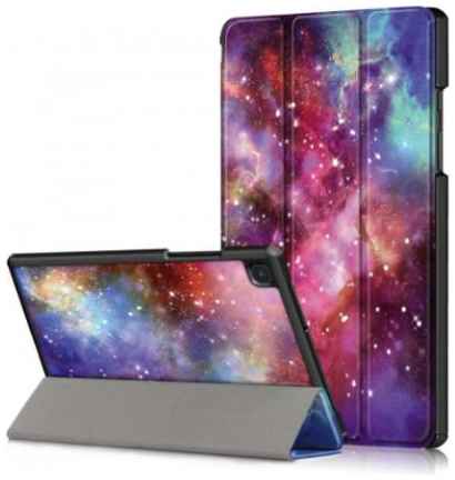 Чехол IT Baggage Galaxy Tab A7 для T505/T500/T507 фиолетовый с рисунком, поликарбонат 969571413