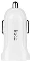 Зарядное устройство автомобильное Hoco Z2A УТ000022050 2*USB, 2.4A, белое