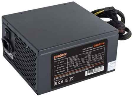 Блок питания ATX Exegate EX222114RUS-S PPX, 900W, APFC, 140mm fan, cable management, кабель 220V с защитой от выдергивания RTL 969582936