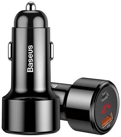 Зарядное устройство автомобильное Baseus CCMLC20C-01 45Вт, black 969583556