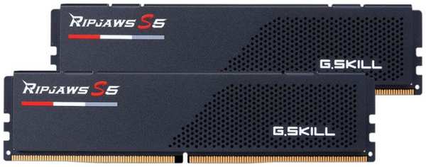 Модуль памяти DDR5 32GB (2*16GB) G.Skill F5-6000J3238F16GX2-RS5K RIPJAWS S5 PC5-48000 6000MHz CL32 1.35V радиатор black 969583574