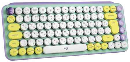 Клавиатура Logitech POP Keys 920-010717 USB, 85 клавиш, зелёно-белая 969585643