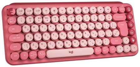 Клавиатура Logitech POP Keys 920-010718 USB, 85 клавиш, розовая 969585645