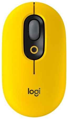 Мышь Wireless Logitech POP 910-006546 USB, 4000 dpi dpi, 4 кнопок, оптическая, жёлто-чёрная
