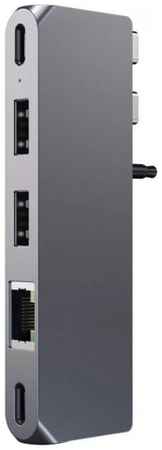 Концентратор Satechi Pro Hub Mini ST-UCPHMIM USB Type-C/USB 4, 2*USB 3.0, mini Jack, серый 969589493