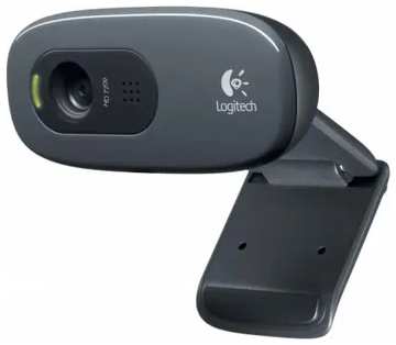 Веб-камера Logitech C270 HD 720p/30fps, фокус постоянный, 1280x720, кабель 1.5м 960-001063/960-000999 969591744