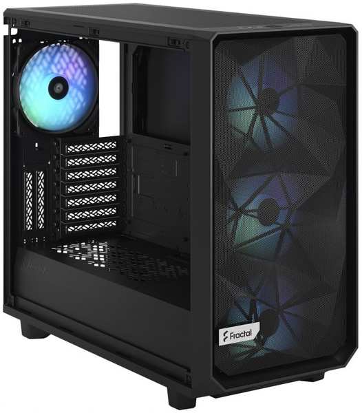 Корпус eATX Fractal Design Meshify 2 RGB TG Light Tint , без БП, панель из закаленного стекла, USB Type-C, 2xUSB 3.0, audio