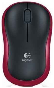 Мышь Wireless Logitech M185 910-002237 красный, 1000dpi, 2.4GHZ, EWR2 969592185