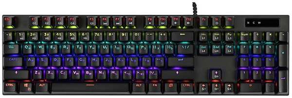 Клавиатура TFN Saibot KX-14 чёрная, USB, 104 клавиши, RGB, кабель 1.5м