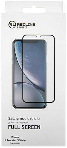 Защитное стекло Red Line УТ000019795 для Apple iPhone 11 Pro Max/XS Max, tempered glass, чёрная рамка 969593054