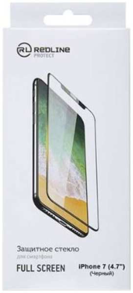 Защитное стекло Red Line УТ000009970 для Apple iPhone 7 (4.7″), tempered glass, чёрная рамка