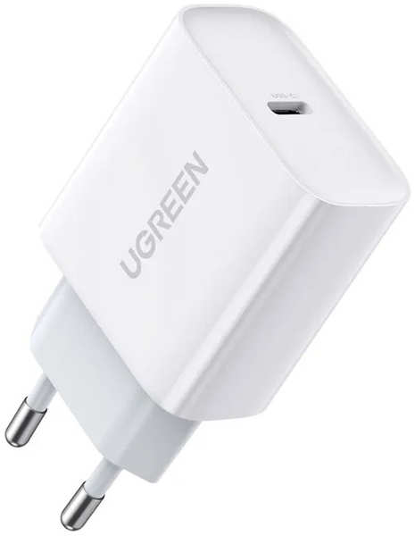 Зарядное устройство сетевое UGREEN CD137 60450 USB Type-C, 20W, цвет: