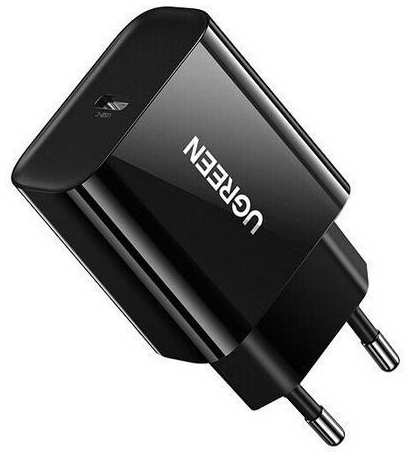 Зарядное устройство сетевое UGREEN CD137 10191_ USB Type-C, 20W, цвет: черный 969594062