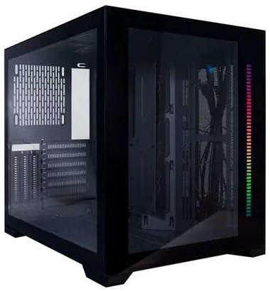 Корпус ATX 1STPLAYER SP7-BK черный, без БП, боковая и лицевая панель закаленное стекло, USB Type-C, 2*USB 3.0, audio 969594663