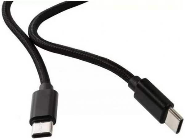 Кабель интерфейсный Red Line УТ000025574 USB Type-C/USB Type-C, 2м, 3A, PD, 18W, нейлоновая оплетка, черный 969595356