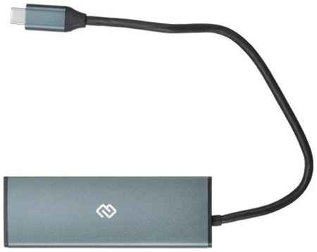 Док-станция Digma HUB-2U3.0СH-UC-G USB Type-C to 2*USB 3.0/USB Type-C/HDMI 20cm (1088652)