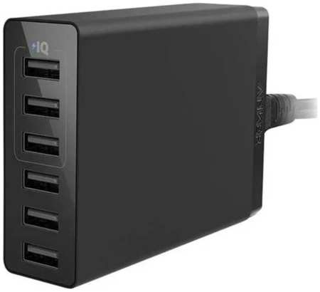 Зарядное устройство сетевое Anker PowerPort A2123L12 6*USB Type-А, 60W, чёрное 969597273