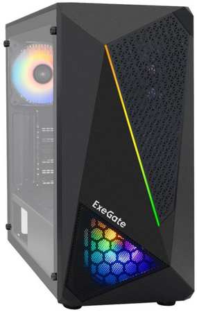 Корпус ATX Exegate EVO-8225-NPX500 EX293014RUS черный, 500W, с окном, 2*USB2.0, 1*USB3.0, 2*120mm fan, с RGB подсветкой 969597574