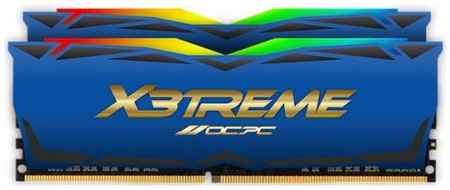 Модуль памяти DDR4 16GB (2*8GB) OCPC MMX3A2K16GD436C18BU X3TREME RGB, PC4-28800, 3600Mhz, CL18, 1.35V, радиатор, label