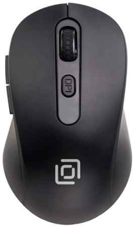 Мышь Wireless Oklick 677MW черная, оптическая (1600dpi) USB (6but)
