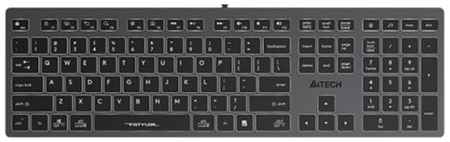 Клавиатура A4Tech Fstyler FX60 серый/белый USB slim Multimedia LED (1789315) 969598520