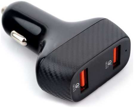 Зарядное устройство автомобильное Cablexpert MP3A-UC-CAR19 2*USB Type-A 36Вт, QC