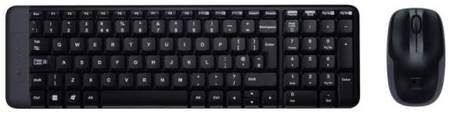 Клавиатура и мышь Wireless Logitech Combo MK220 920-003169 black, USB, OEM 969626740