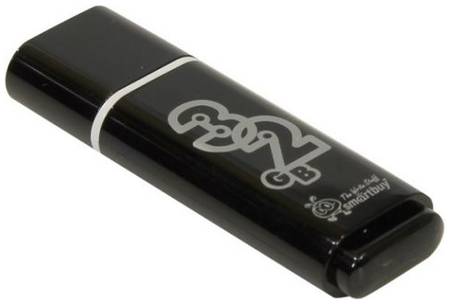 Накопитель USB 2.0 32GB SmartBuy SB32GBGS-K Glossy черный 969636918