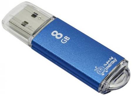 Накопитель USB 2.0 8GB SmartBuy SB8GBVC-B V-Cut синий 969636927
