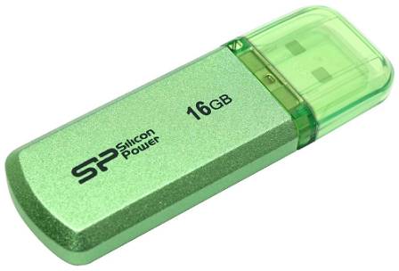 Накопитель USB 2.0 16GB Silicon Power Helios 101 SP016GBUF2101V1N зеленый 969673169