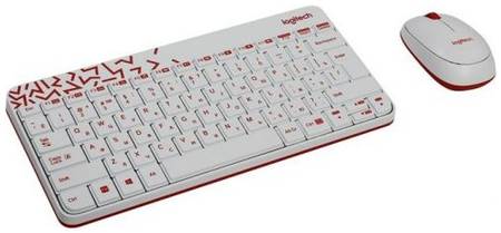 Клавиатура и мышь Wireless Logitech Combo MK240 920-008212 white, USB, OEM 969721779