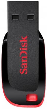 Накопитель USB 2.0 32GB SanDisk Cruzer Blade SDCZ50-032G-B35 черный/красный 969740719