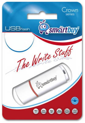 Накопитель USB 2.0 64GB SmartBuy SB64GBCRW-W Crown