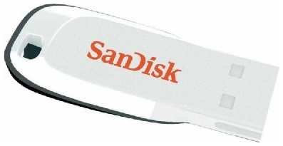 Накопитель USB 2.0 16GB SanDisk Cruzer Blade SDCZ50C-016G-B35W белый 969752202