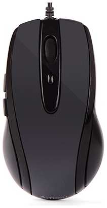 Мышь A4Tech N-708X серая, 1600dpi, USB
